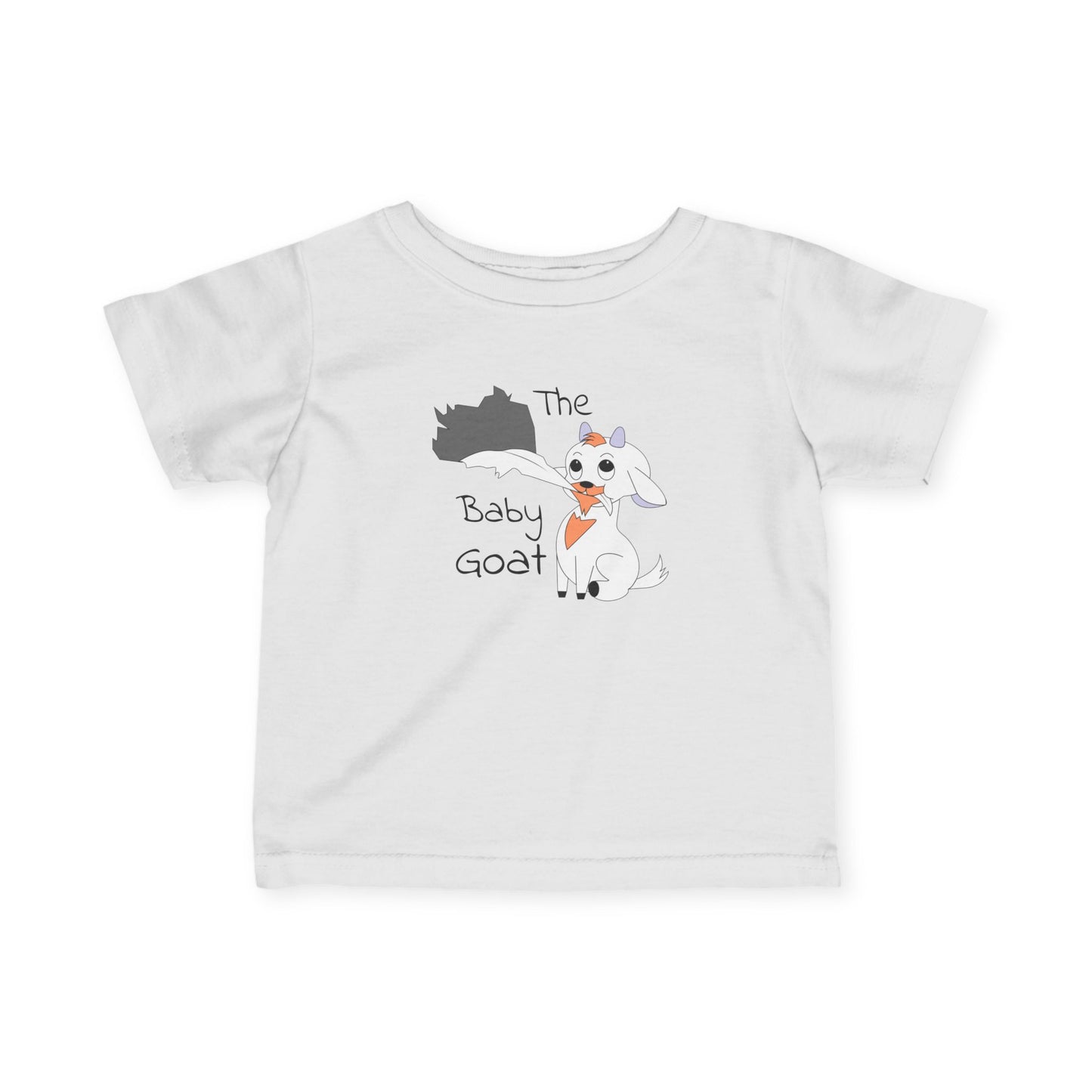Baby Goat Infant Tee, Cute Baby Animal Shirt, Toddler Gift for New Parents, Baby Shower Present, Animal Lover Apparel